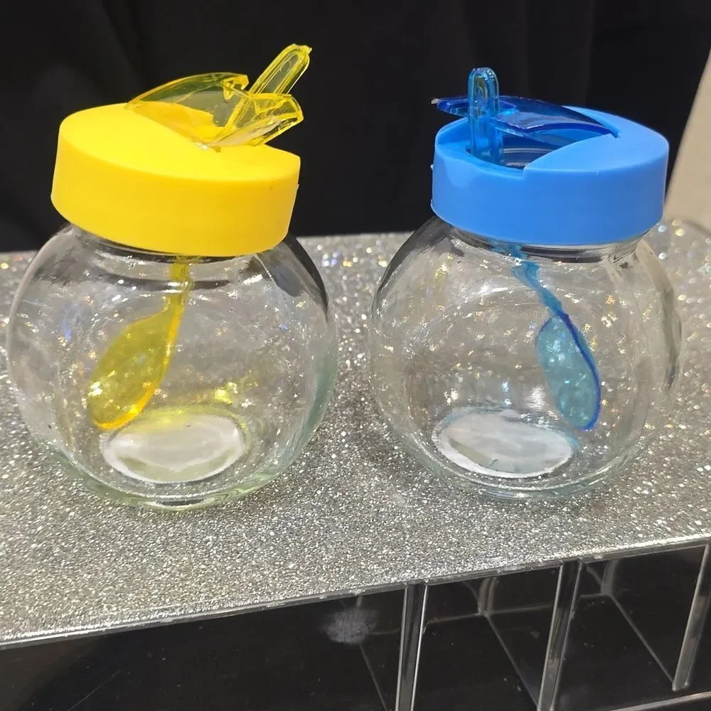 At Home‎ Mini Sugar Containers/Spoons- Set Of 2